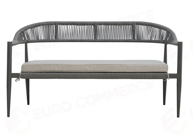 SET MILANO IN ALLUMINIO - WICKER GRIGIO - ANTRACITE SET152G - GREENWOOD