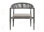 SET MILANO IN ALLUMINIO - WICKER GRIGIO - ANTRACITE