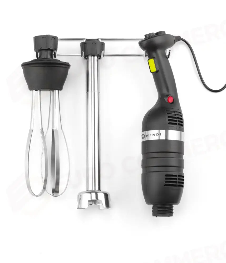 SET: MISCELATORE STICK 350 A VELOCITÀ VARIABILE + FRUSTA + RACK PARETE HENDI KITCHEN LINE NERO
