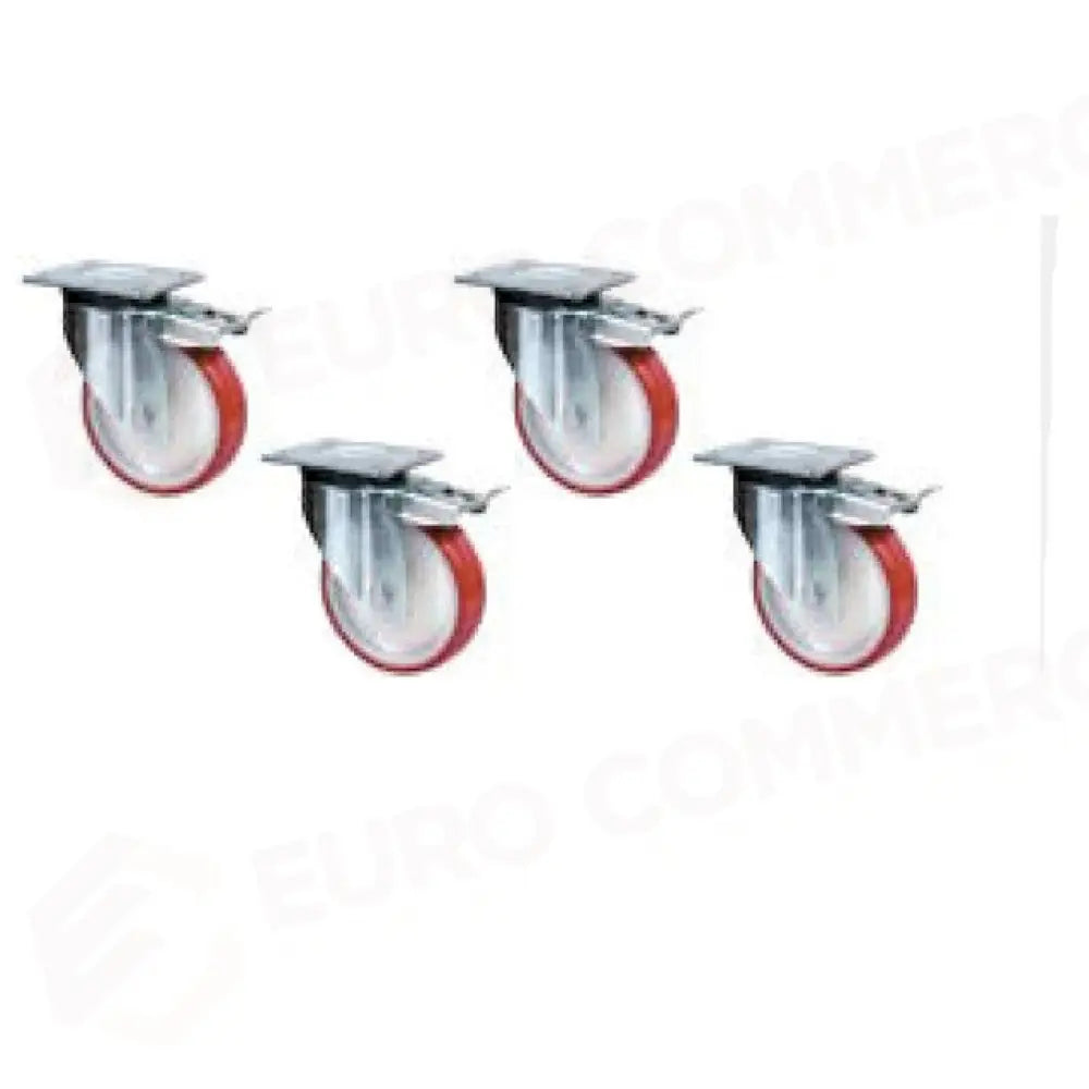 Set Ruote Piedistallo Forno Pizza Mec
