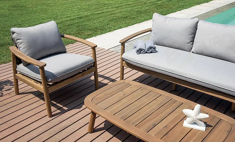 SET SCILLA IN ACACIA FSC - CORDA ANTRACITE