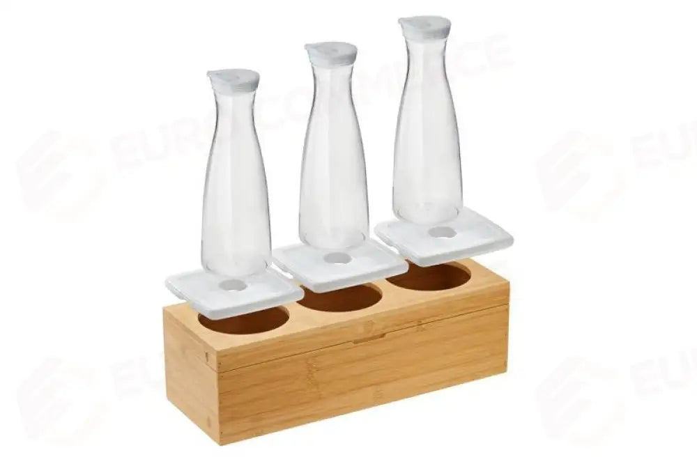 SET TRE CARAFFE 1500ML NATURALE - SET - S1007 - LEONE - ESPOSITORI BUFFET IN BAMBOO