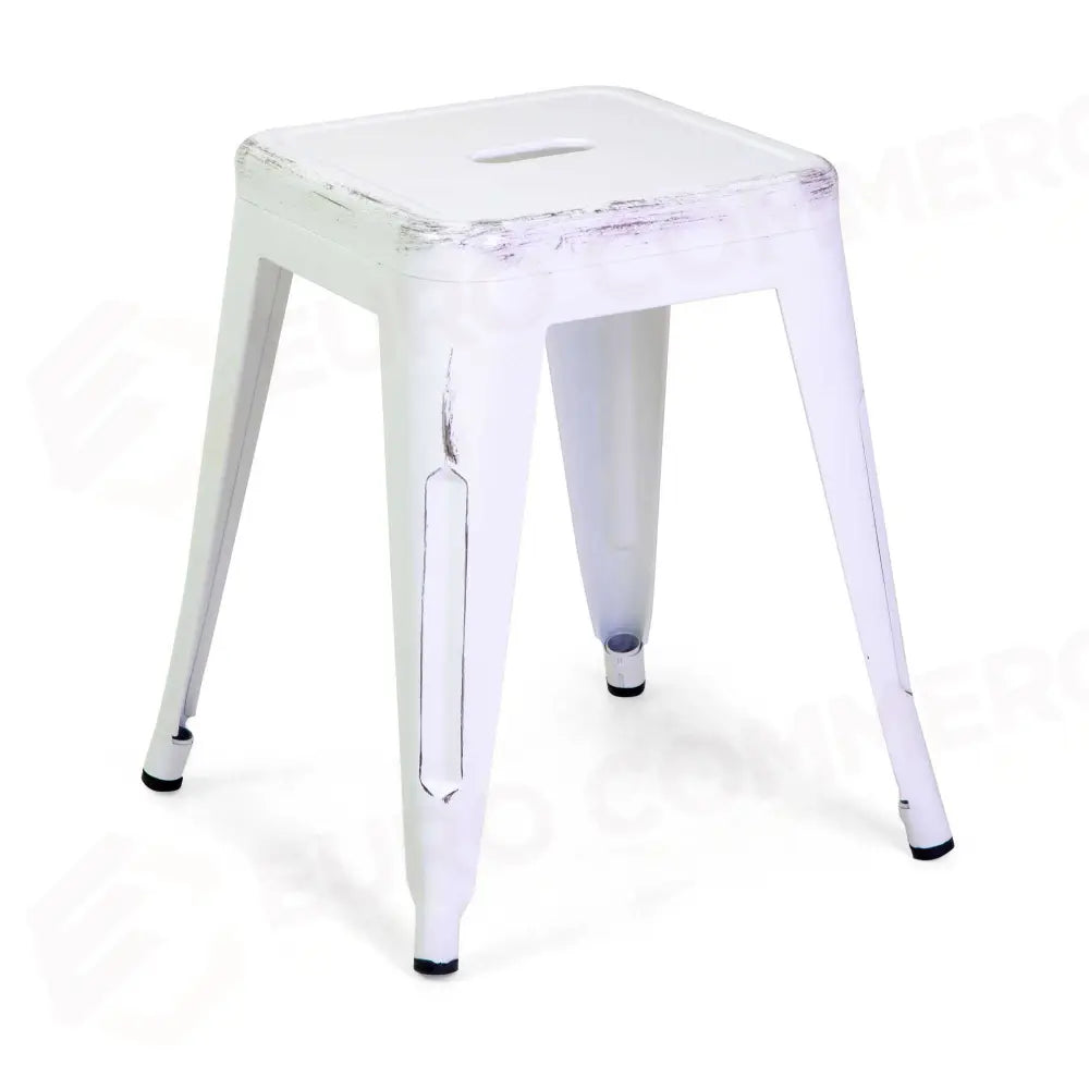 SGABELLO FERRO NEW BRISTOL BIANCO ANTICO CM38X38H45 - 8042940000 - VACCHETTI