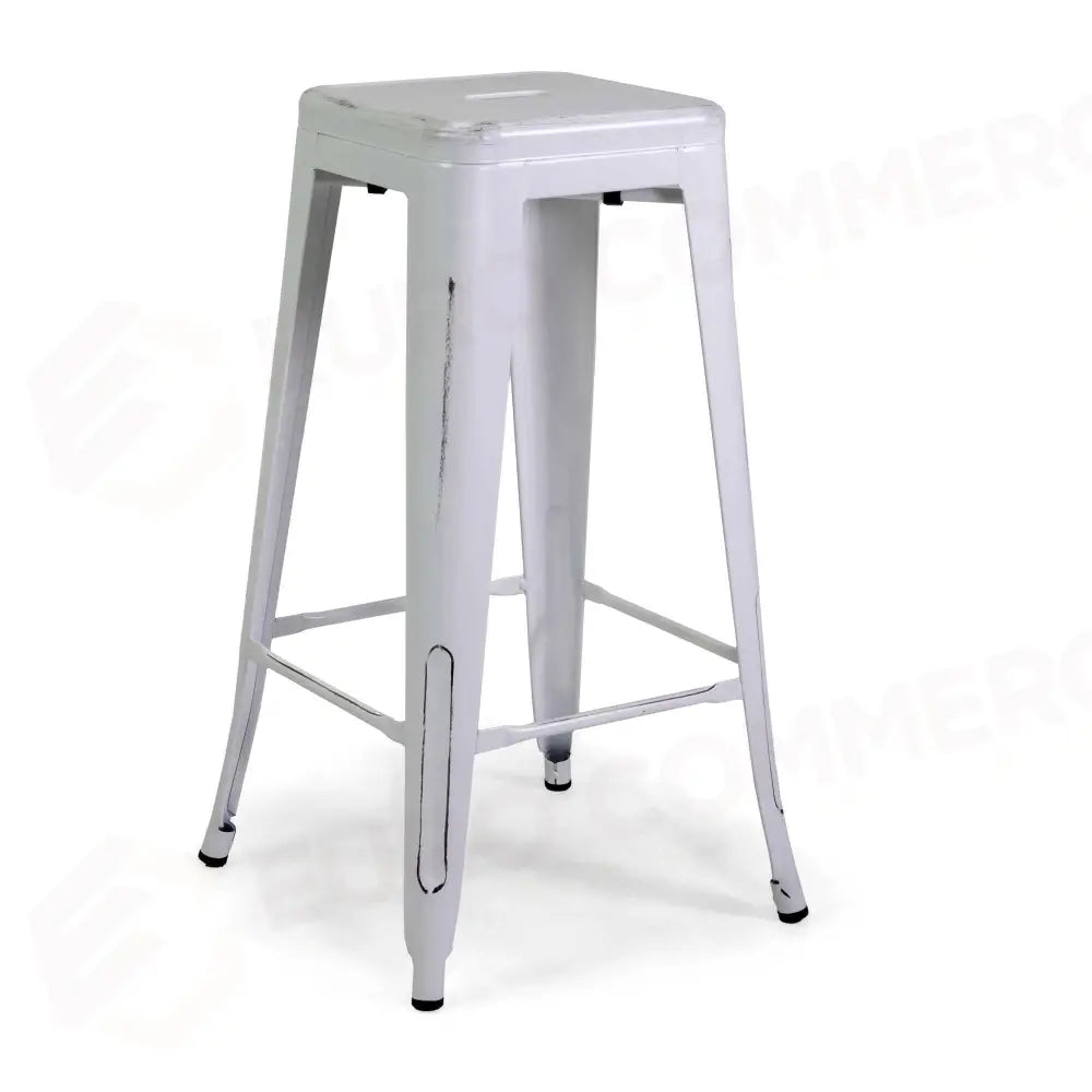 SGABELLO FERRO NEW BRISTOL BIANCO ANTICO CM42X42H76 - 8041940000 - VACCHETTI