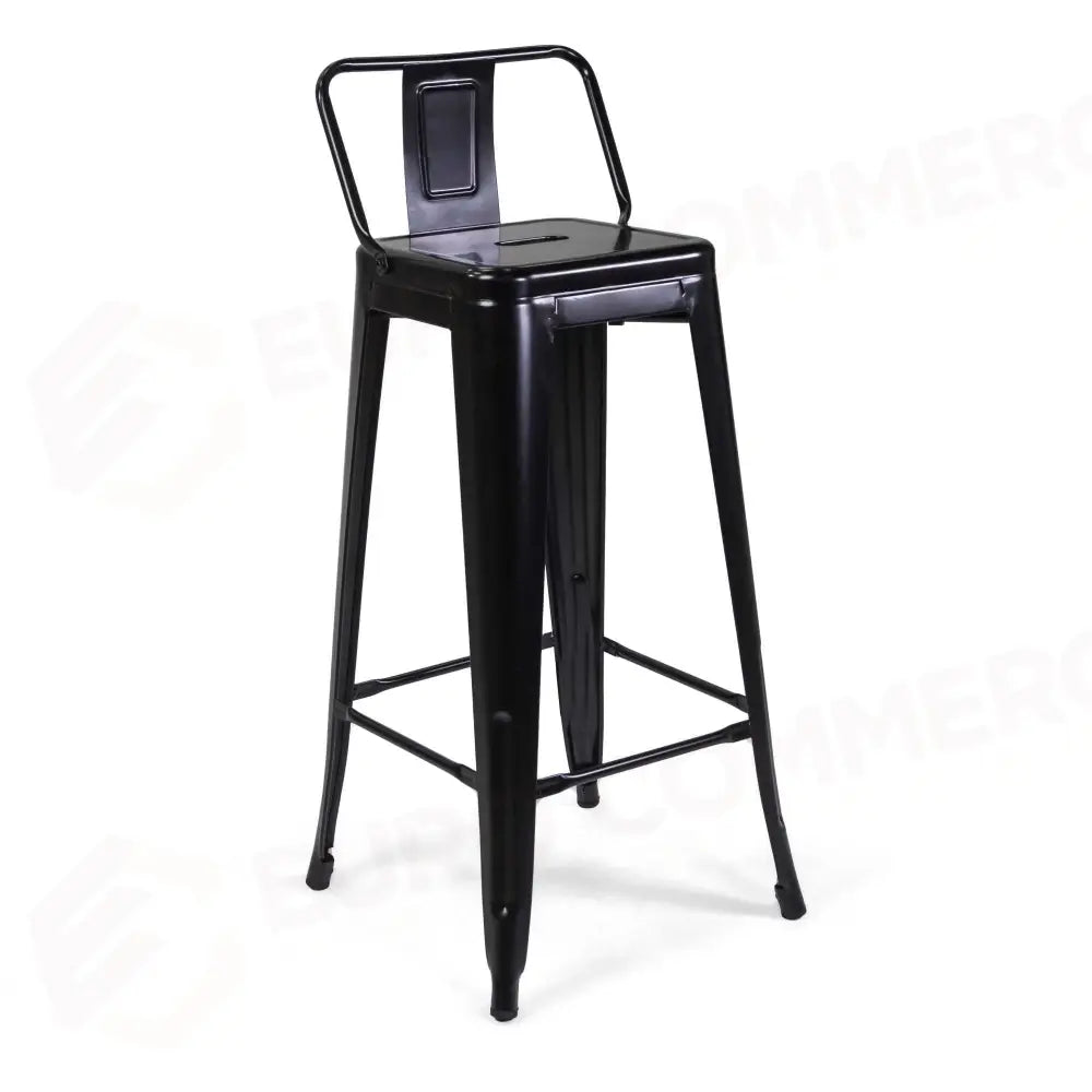 SGABELLO FERRO NEW BRISTOL NERO C/ SCHIENALE CM42X42H77/95,5 - 8042950000 - VACCHETTI
