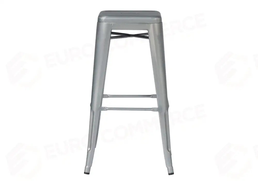 SGABELLO IN LAMIERA - SILVER - IMPILABILE