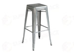 SGABELLO IN LAMIERA - SILVER - IMPILABILE