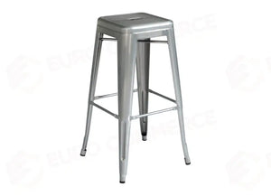 SGABELLO IN LAMIERA - SILVER - IMPILABILE