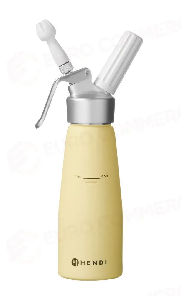 SIFONE PER PANNA 0,5L GIALLO PASTELLO Ø80X(H)260MM - HENDI