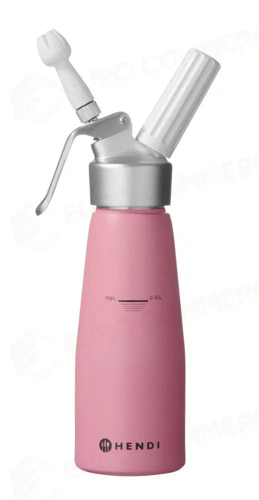 SIFONE PER PANNA 0,5L ROSA PASTELLO Ø80X(H)260MM - HENDI