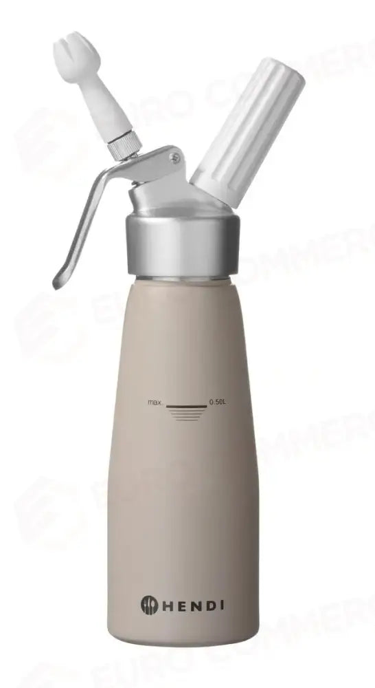 SIFONE PER PANNA 0,5L TAUPE Ø80X(H)260MM - HENDI
