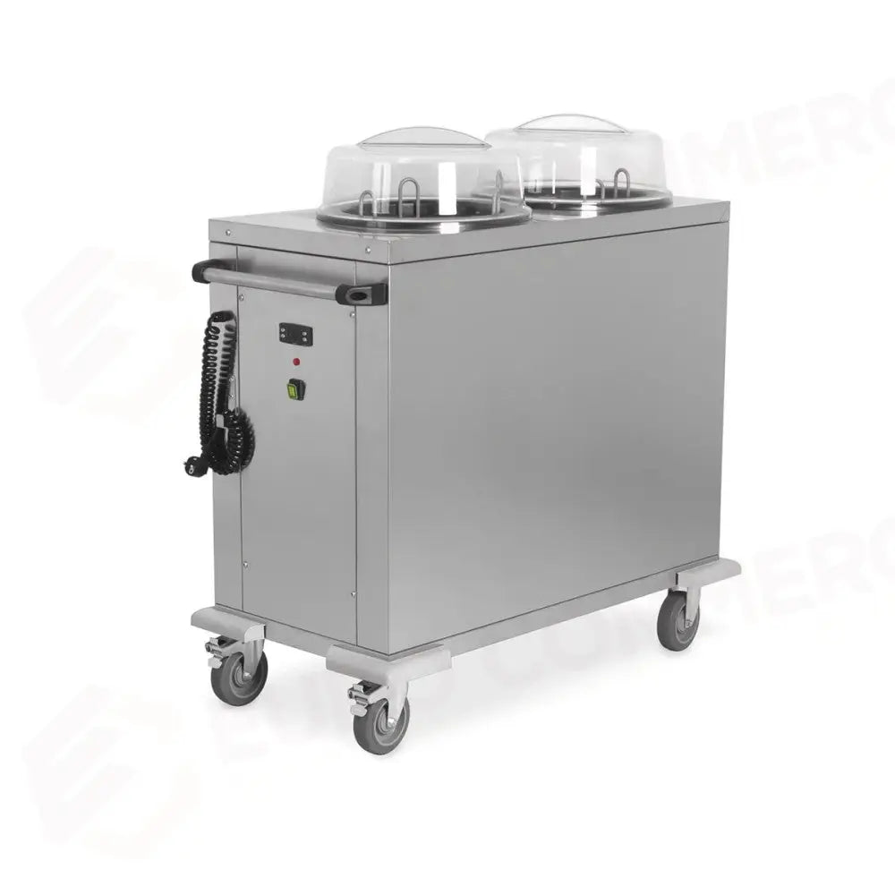 SOLLEVATORE PIATTI CALDO 2 COLONNE REGOLABILI Ø CM 18-28 - 9702-1828RC - METALCARRELLI - CARRELLI