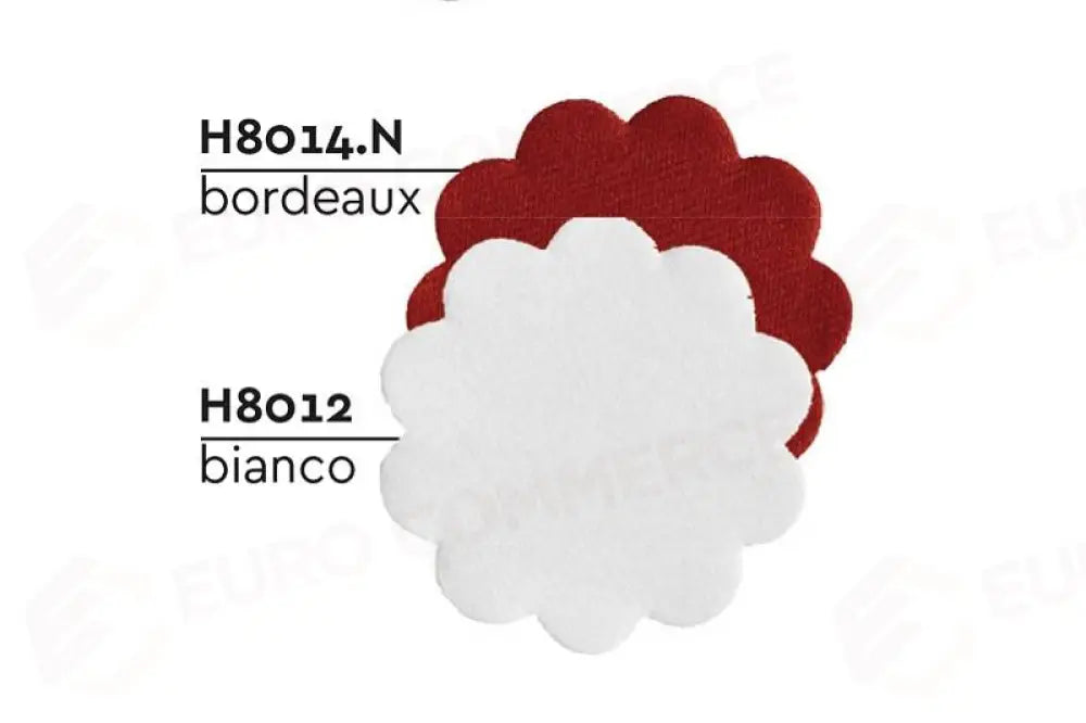 SOTTOBICCHIERE BIANCO BORDEAUX - Ø9 CM - H8014.N2 - LEONE - SOTTOBICCHIERI E SOTTOCOPPE