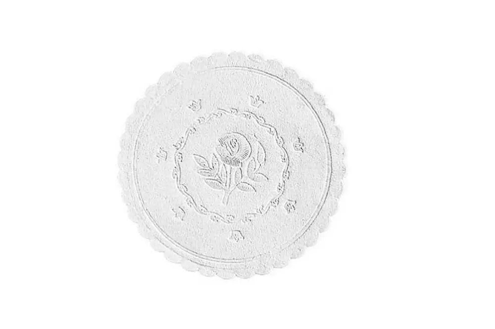 SOTTOCOPPA ROSE BIANCO - Ø10 CM - H8016 - LEONE - SOTTOBICCHIERI E SOTTOCOPPE