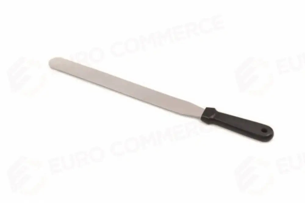 SPATOLA DRITTA ACCIAIO/NERO - 30 CM - P4005 - LEONE - ATTREZZATURE PER LA CUCINA