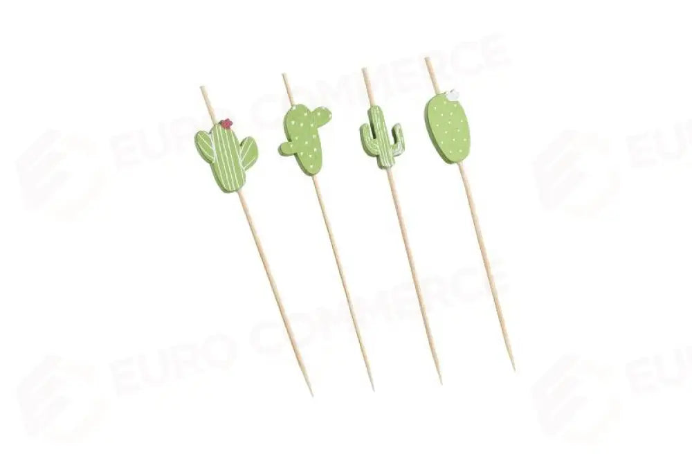 SPIEDI CACTUS NATURALE - 12 CM - S2003 - LEONE - STUZZICADENTI E SPIEDI
