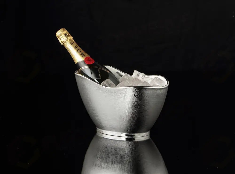 SPUMANTIERA PETIT ROYAL 1 BOTTIGLIA 27X14 CM ARGENTO BUFFET 8757 MC - 20140065 - MEDRI