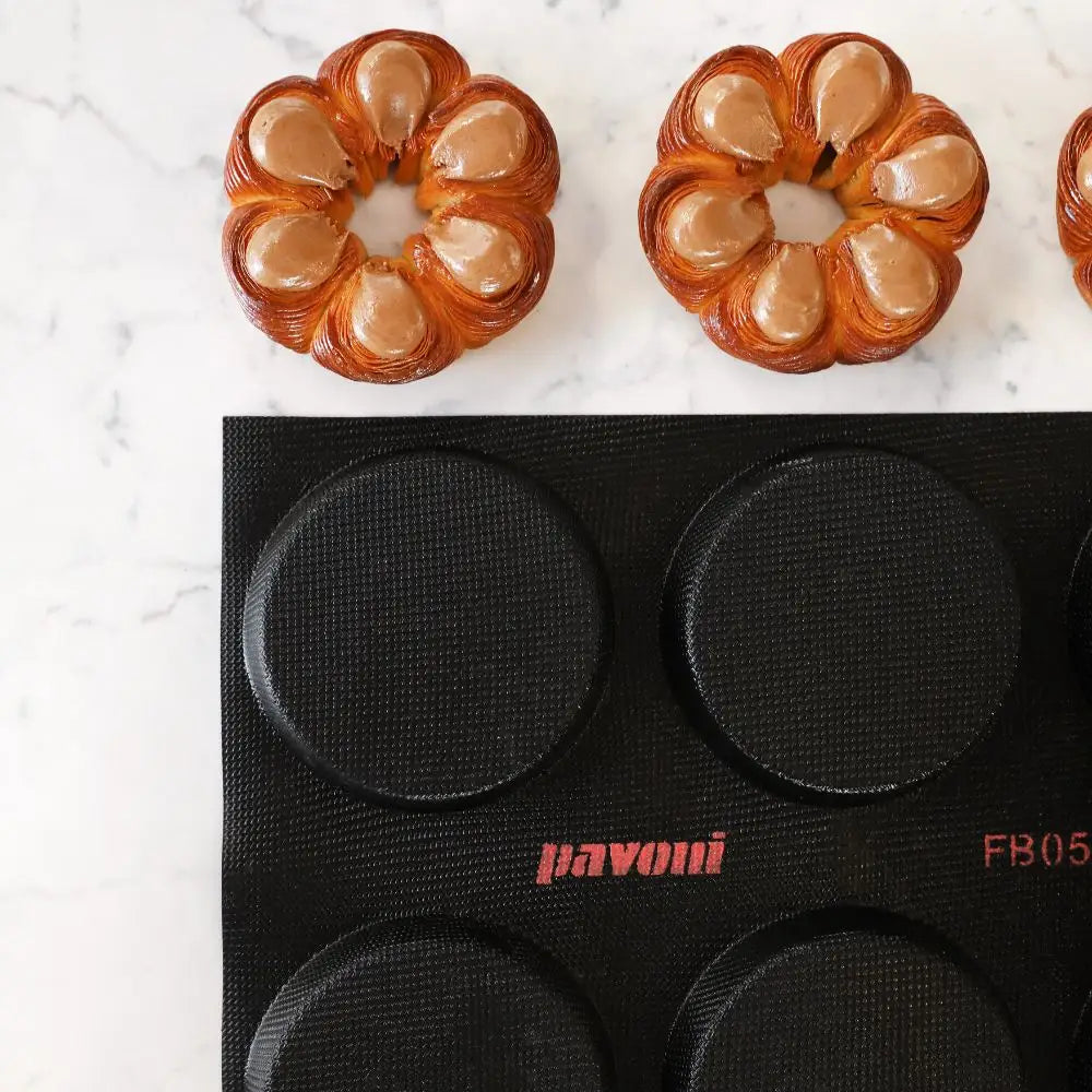 STAMPO FIBERFORM MM 600X400 15 IMPRONTE QUICHES Ø MM 105X20 H - VOL. ~ 135 ML - FB05 - PAVONI ITALIA