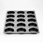STAMPO FIBERFORM MM 600X400 15 IMPRONTE QUICHES Ø MM 105X20 H - VOL. ~ 135 ML - FB05 - PAVONI ITALIA