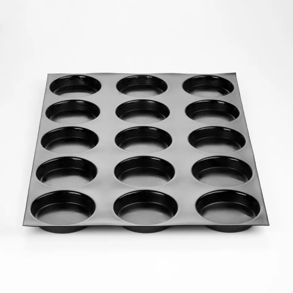 STAMPO FIBERFORM MM 600X400 15 IMPRONTE QUICHES Ø MM 105X20 H - VOL. ~ 135 ML - FB05 - PAVONI ITALIA