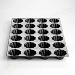 STAMPO FIBERFORM MM 600X400 24 IMPRONTE BRIOCHETTE Ø MM 81X37 H - VOL. ~ 100 ML - FB03 - PAVONI ITALIA