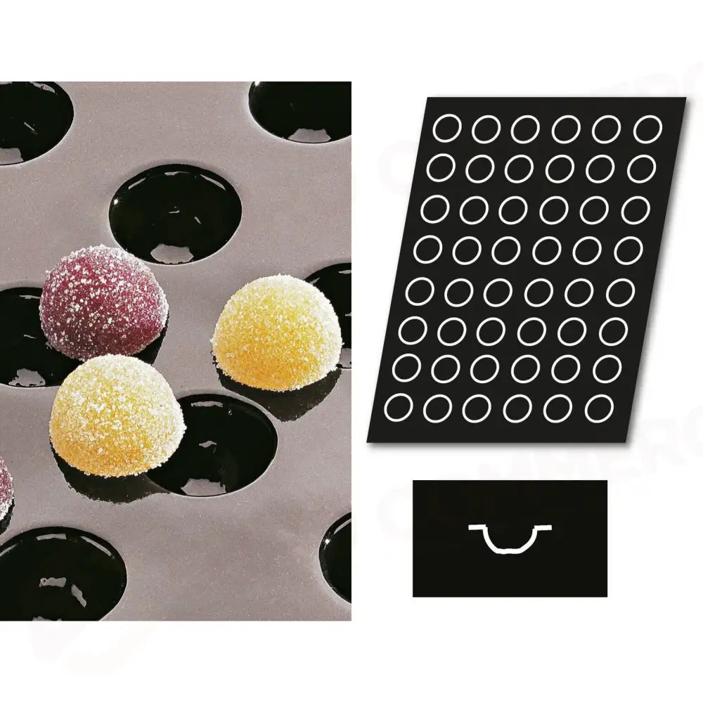 STAMPO FLEXIPAN MULTIPLO MEZZA SFERA PIATTA - ARTICOLI CUCINA E PASTICCERIA - PADERNO