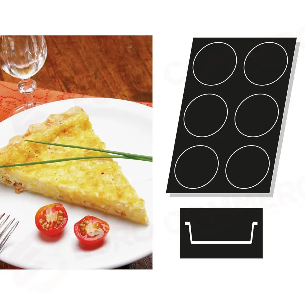 STAMPO FLEXIPAN MULTIPLO QUICHES - ARTICOLI CUCINA E PASTICCERIA - PADERNO