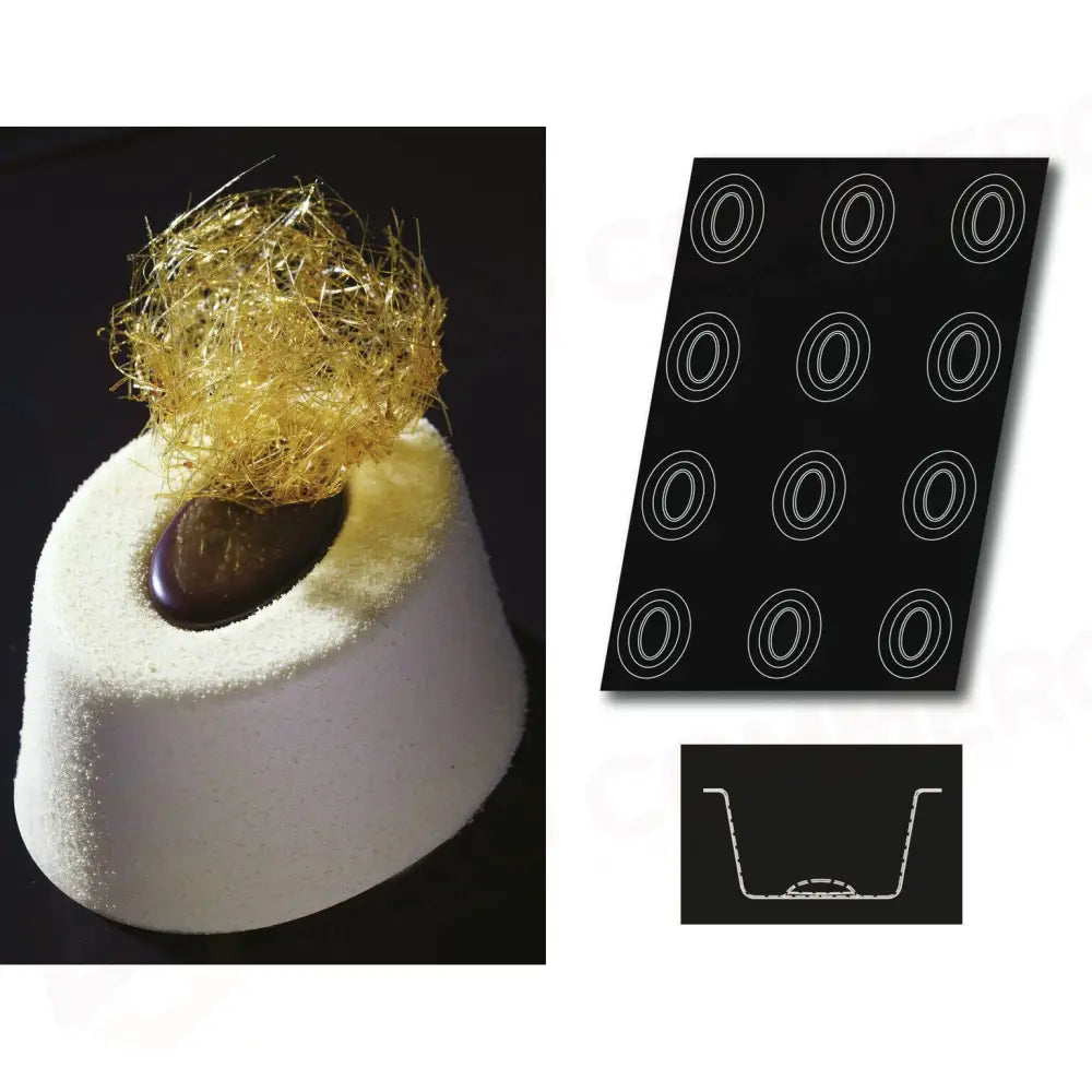 STAMPO FLEXIPAN MULTIPLO SAVARINS OVALE - ARTICOLI CUCINA E PASTICCERIA - PADERNO