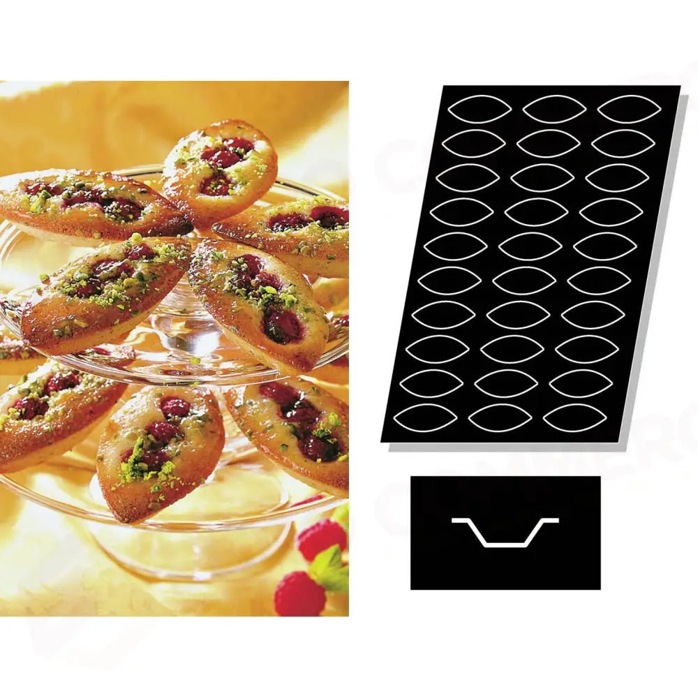 STAMPO FLEXIPAN MULTIPLO TARTELETTE OVALI - ARTICOLI CUCINA E PASTICCERIA - PADERNO