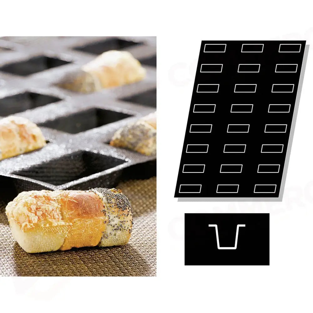STAMPO FLEXIPAN MULTIPLO TORTE RETTANGOLARI - ARTICOLI CUCINA E PASTICCERIA - PADERNO