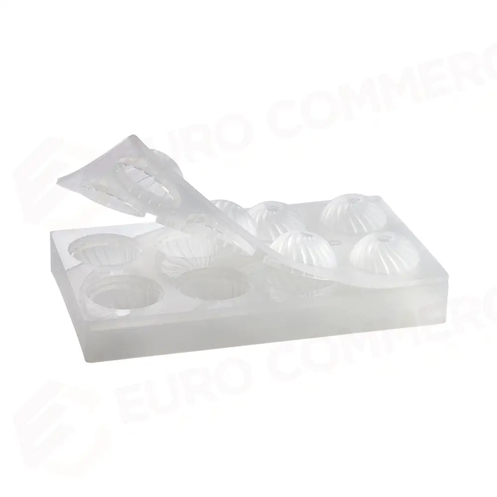 STAMPO IN SILICONE 300 X 175 MM - 8 IMPRONTE SFERA Ø 55 MM - AF004 - PAVONI ITALIA