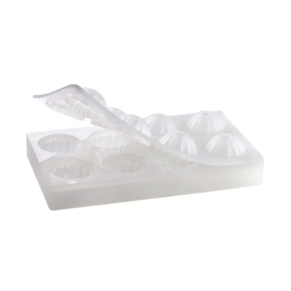 STAMPO IN SILICONE 300 X 175 MM - 8 IMPRONTE SFERA Ø 55 MM - AF005 - PAVONI ITALIA