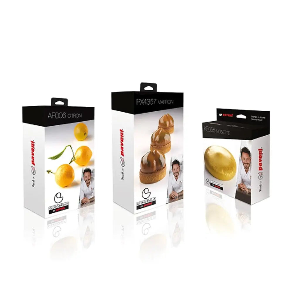 STAMPO IN SILICONE CITRON 300 X 175 MM CÉDRIC GROLET - 8 IMPRONTE Ø 53 X H 70 MM VOL. 85 ML - AF006S - PAVONI ITALIA