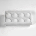STAMPO IN SILICONE NOISETTE 300 X 175 MM CÉDRIC GROLET - 8 IMPRONTE Ø 54 X H 60 MM VOL. 82 M - AF008S - PAVONI ITALIA