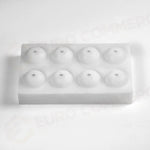 STAMPO IN SILICONE NOISETTE 300 X 175 MM CÉDRIC GROLET - 8 IMPRONTE Ø 54 X H 60 MM VOL. 82 M - AF008S - PAVONI ITALIA
