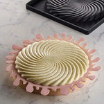 STAMPO IN SILICONE PER TOP TWIRL EMMANUELE FORCONE MM 190X190 1 IMPRONTA Ø MM 160X10 H - VOL. ~ 160 ML - TOP30S