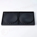 STAMPO IN SILICONE PER TOP TWIRL EMMANUELE FORCONE MM 300X175 2 IMPRONTE Ø MM 140X10 H - VOL. ~ 120 ML - TOP29S