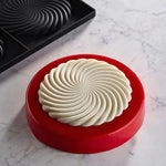 STAMPO IN SILICONE PER TOP TWIRL EMMANUELE FORCONE MM 300X175 2 IMPRONTE Ø MM 140X10 H - VOL. ~ 120 ML - TOP29S