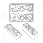 STAMPO IN SILICONE TOP CIRCLE 240 X 175 MM 2 IMPRONTE 210 X 70 X H 9 MM - VOL.90 ML + PACK - TOP04S - PAVONI ITALIA