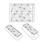 STAMPO IN SILICONE TOP ICEBERG 240 X 175 MM 2 IMPRONTE 210 X 70 X H 14 MM - VOL.100 ML + PA - TOP03S - PAVONI ITALIA