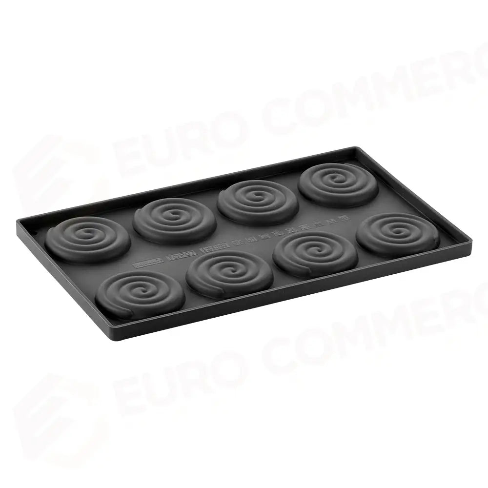 STAMPO IN SILICONE TOP IPNOSI 300 X 175 MM 8 IMPRONTE Ø 60 X H 10 MM - VOL.30 ML + PACK - TOP07S - PAVONI ITALIA