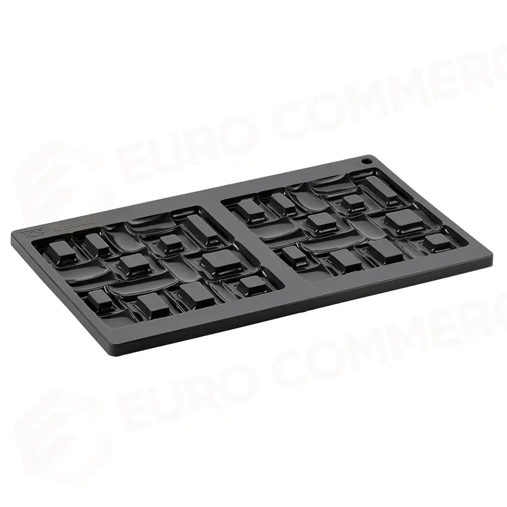 STAMPO IN SILICONE TOP MAYA 300 X 175 MM 2 IMPRONTE 135 X 135 X H 7 MM - VOL.90 ML + PACK - TOP01S - PAVONI ITALIA