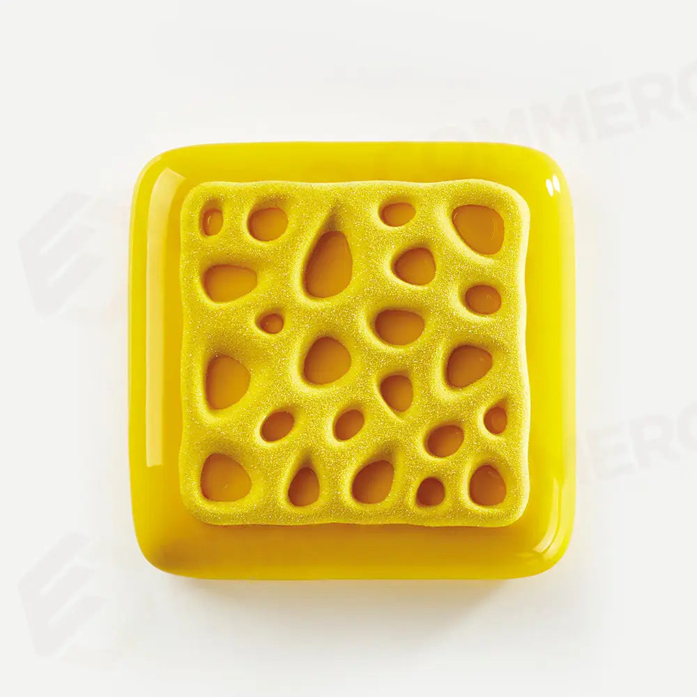 STAMPO IN SILICONE TOP SPONGE 300 X 175 MM 2 IMPRONTE 135 X 135 X H 10 MM - VOL.80 ML + PA - TOP02S - PAVONI ITALIA