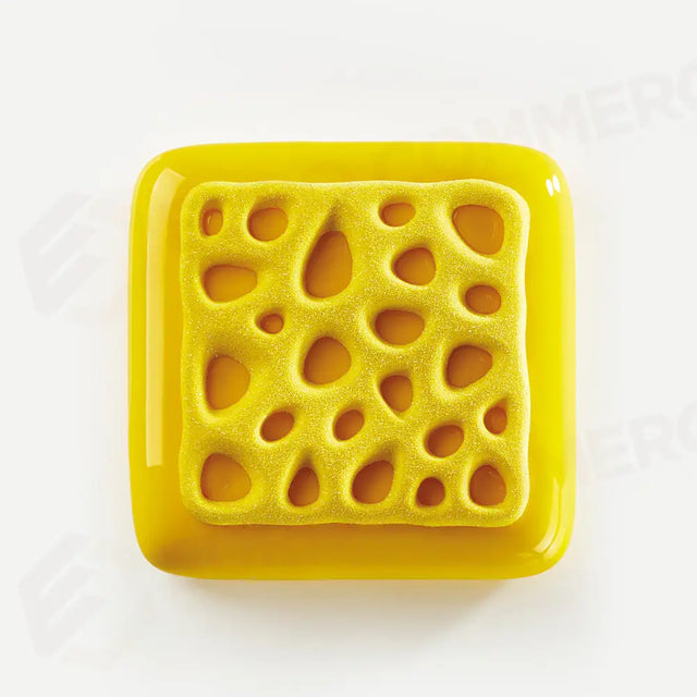 STAMPO IN SILICONE TOP SPONGE 300 X 175 MM, 2 IMPRONTE 135 X 135 X H 10 MM - VOL.80 ML + PA - TOP02S - PAVONI ITALIA