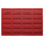 STAMPO MICROFORATO ÉCLAIR 600 X 400 MM - 24 IMPRONTE 125 X 25 X H 5 MM - FF13 - PAVONI ITALIA - STAMPI