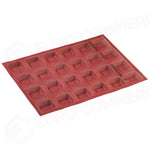 STAMPO MICROFORATO FORMASIL 400 X 300 MM FORME QUADRATE - 24 IMPRONTE SUP. 45 MM INF. 37 MM X H 16 MM VOL. 27 ML