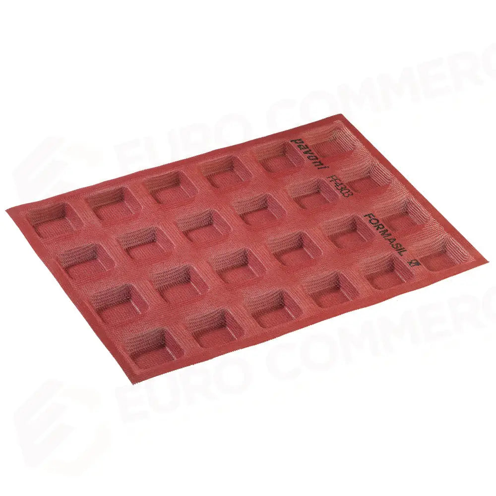STAMPO MICROFORATO FORMASIL 400 X 300 MM FORME QUADRATE - 24 IMPRONTE SUP. 45 MM INF. 37 MM X H 16 MM VOL. 27 ML