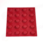 STAMPO MICROFORATO FORMASIL 400 X 300 MM FORME TONDE - 20 IMPRONTE Ø SUP. 48 MM Ø INF. 36 MM X H 16 MM VOL. 22 ML