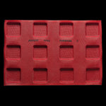 STAMPO MICROFORATO FORMASIL 600 X 400 MM FORME QUADRATE - 12 IMPRONTE SUP. 85 MM INF. 75 MM X H 20 MM VOL. 127 ML