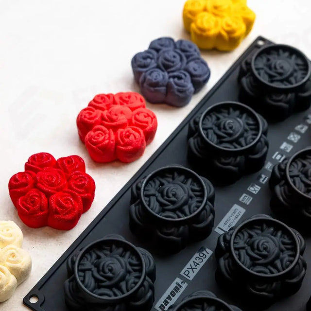 STAMPO PAVOFLEX 400X300 BOUQUET DE ROSES CÉDRIC GROLET 12 IMPRONTE - Ø MM 80X35 H - VOL. ~ 100 ML - PX4397S - PAVONI ITALIA